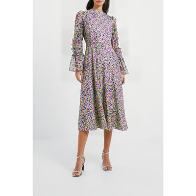 French Connection Alezzia Ely Midi Dress Sharp Green Größe: 10 | Midikleider Outlet | Damen | Grün