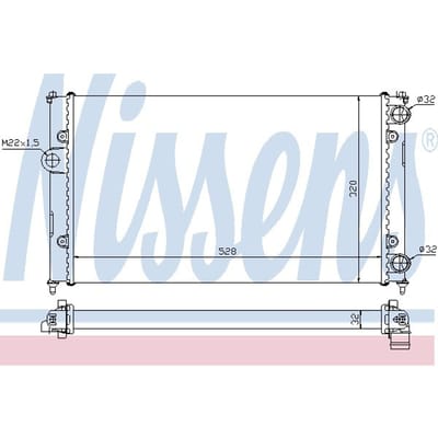 Radiator, motorkoeling NISSENS 639961