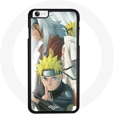 Coque Iphone 5 - Naruto - Minato - Jiraiya - Souple - Noir - Mixte