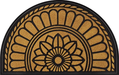 La'Moussawi ® Robuuste en Stijlvolle Deurmat voor Buiten en Binnengebruik, 45 x 75 cm, Geel