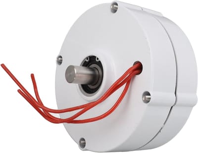 Windturbinedynamo - Generator Energieopwekker - Energieopwekking - Driefasige AC-technologie - 14x14cm - Grijs