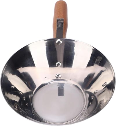 Dailygoods- Gipskom met Houten Handvat - Roestvrij Staal - Stukadoorsbak - Efficiënte Overdracht - Duurzaam - Ideaal voor Bouw en Landbouw - Modderpan