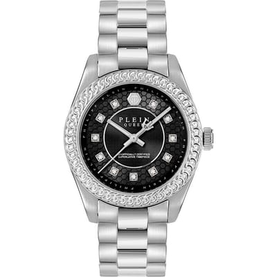 Philipp Plein Queen Supreme PW7FA0126 Horloge - Staal - Zilverkleurig - Ø 36 mm