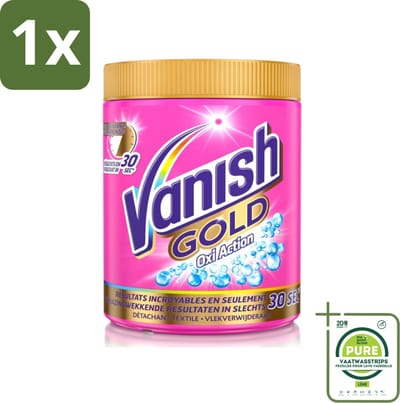 1 x Vanish Gold Oxi Action - Vlekkenverwijderaar Poeder - Gekleurde Was - 1050 Gram - Vlekkenverwijderaar - Vlekkenpoeder - Gekleurde Was - Hardnekkige Vlekken - Vlekken Verwijderen