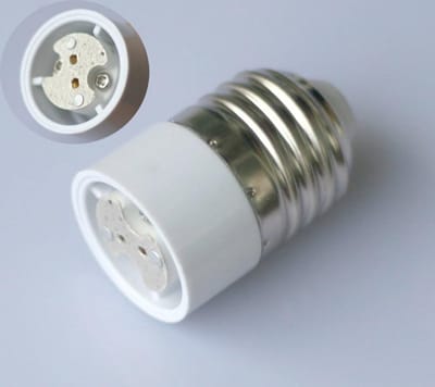 Fittingadapter E27 naar G4 MR16 GU5.3 voor LED en Halogeenlampen - 4 Stuks, Energiezuinig en Duurzaam