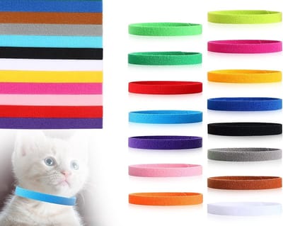 15 Stuks Verstelbare Halsbanden voor Puppy’s en Kittens in 15 Kleuren - Ideaal voor Nieuwe Huisdieren