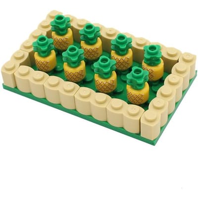 MOC Ferme Légumes Citrouille Jardin Récolte Ananas Carottes Champignons Maïs Briques de Construction Jouets Idéal Pour Enfants Cadeaux