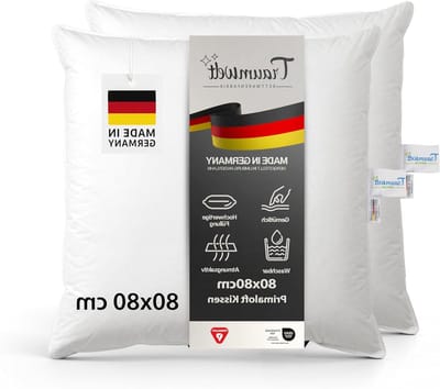Hoofdkussen 80x80 - Nachtkussen Dekbed - Ontspannen Slapen - Biologisch Afbreekbaar Materiaal - 80 x 80 cm - Wit