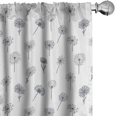 ABAKUHAUS Gordijnen – Paardenbloem – 2x75x245 cm – microvezel