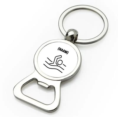 Akyol - zwem met eigen naam flesopener - Zwemmen - zwemmer - sport - 9 bij 3 cm
