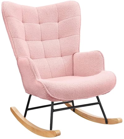 TamTrade Schommelstoel - Relaxstoel - Relaxzetel - Schommel fauteuil - Loungestoel - Roze - Max. 130kg draagvermogen - Ergonomisch