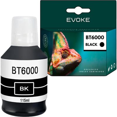 Evoke Compatibele Inkt voor Brother Bt-6000Bk Bt6000Bk Zwart 115 ml 6400 Pagina's Dcp-T220 T225 T226 T300 T310 T420W T425W T426W T500W T510W T520W T525W T700W T710W T720Dw T820Dw; Mfc-T910Dw T920Dw