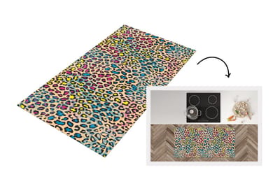Keukenloper - Loper keuken - Panterprint - Patronen - Kleuren - 120x60 cm - Keukenloper vinyl