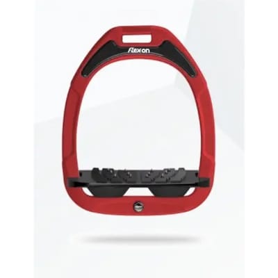 Ultra Grip Inclinatie Stirrup Rood/Zwart/Zwart Flex-On Green Composite