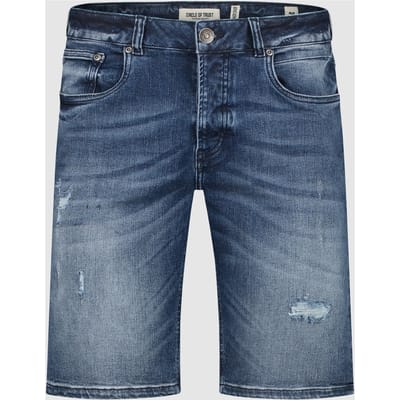 Circle of Trust Connor Denim Short Marine Cloud Size: W25 | Denim Shorts Outlet | Heren | Blauw