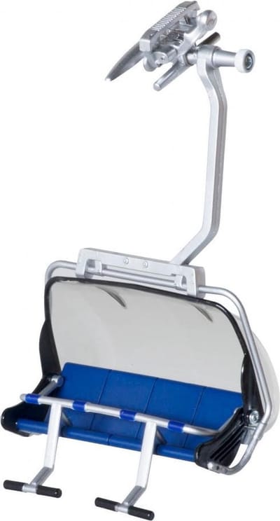 Jägerndorfer - 87250 Zetel voor 4 Personen Blauw Grijs Miniatuur Model - 1:32 - Kerstdorp