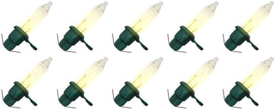 OE Lightning Reserve Kerstlampjes - 10 stuks - Groene Insteek Fitting - 2.5V/0.425W - Warm Wit Licht