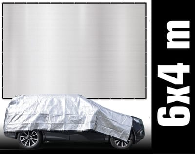 6x4 m Schaduwnet Auto - Aluminium Net Reflecterende Zonnezeil Thermozeil Zonnescherm Hond Camper