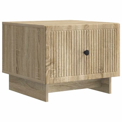 vidaXL - Salontafel - Sonoma - Eiken - 49 - x - 50 - x - 40 - cm - Bewerkt - hout