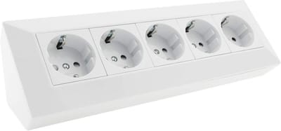 5-voudig hoekstopcontact - Tafelstopcontact voor kantoor en keuken