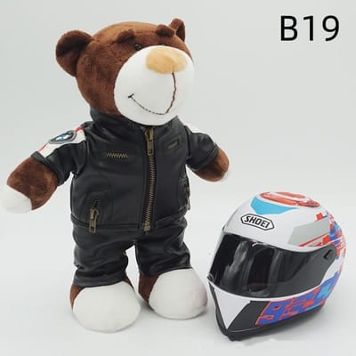 Kawaii helmen & teddyberen motorversieringen schattig met anime gevulde zachte knuffels als vakantiecadeaus ideaal voor vrienden