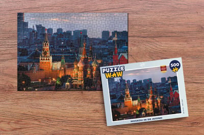 Puzzel Moskou in de avond - Legpuzzel - Puzzel 500 stukjes