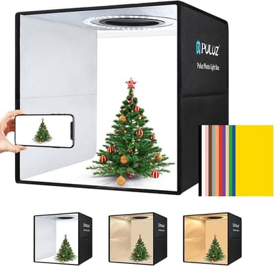 Vouwbare Fotobox van 40 cm voor Professionele Fotografie met Versterkte Helderheid, 6 Kleuren Achtergrond en Meerdere Verlichtingsmodi