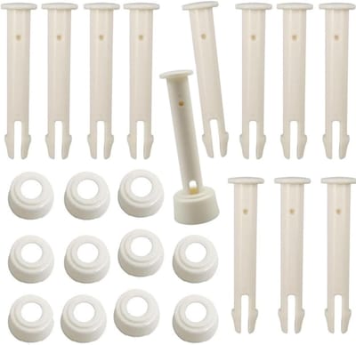 Dailygoods- Splintpinnen 12 stuks - Zwembad onderdelen - Vervangende onderdelen - Verbindingspen - Hoogwaardig ABS - 5,5 cm lengte - Zwembadonderdelen