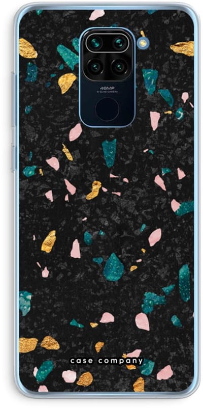 Case Company® - Hoesje geschikt voor Xiaomi Redmi Note 9 hoesje - Terrazzo N°10 - Soft Cover Telefoonhoesje - Bescherming aan alle Kanten en Schermrand
