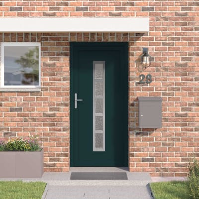 vidaXL Voordeur Antracietkleurig 98 x 200 cm PVC