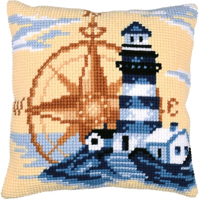Vervaco - Kruissteekkussen kit - Marine - PN-0205419 - Borduren - Borduurpakket - Borduurpakket volwassenen - Borduurpakket kind