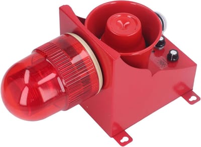 Industriële Sirene - Alarm Geluid - Veiligheid Vergroten - Verstelbaar Volume 130dB - IP65 Waterdicht - Zwart