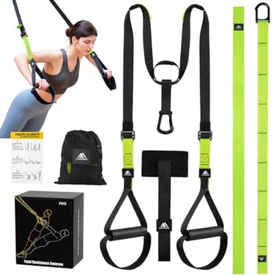 Sling-trainerset voor Thuis - Verstelbare Oefenbanden met Veringstrainer voor Binnen en Buiten Fitness