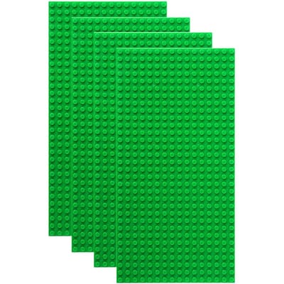 16x32 Basisplaat met Noppen 4 stuks Werkt Met featuring Mainstream s Play KINDEREN'S Creativiteit Speelgoed Accessoires 4pcs16x32 donkergroene kleur