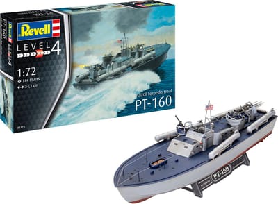 Revell Modelbouwpakket Militaire voertuigen - 05175 Patrol Torpedo Boat PT-160 Plastic - 1:72 - Modelbouw