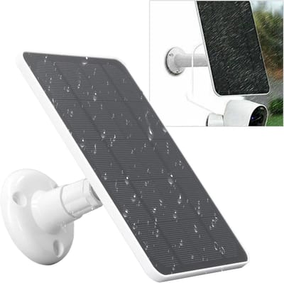 Zonnepaneel - Zonneoplader - Camera Opladen - Type C Aansluiting - 10W - Zwart