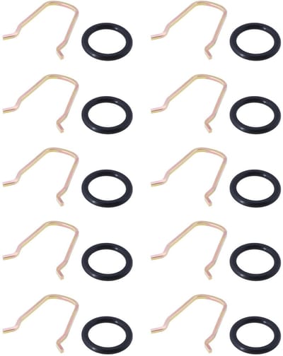 Dailygoods - O-ringen en vergrendelveren - 10 sets voor optimale afstemming - geschikt voor diverse auto's - duurzame kwaliteit - eenvoudig te install...