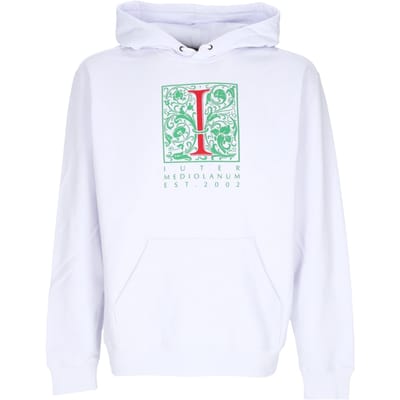 Mediolanum Hoodie Wit lichtgewicht herensweatshirt met capuchon