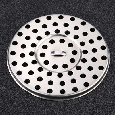 Dailygoods- Haarvanger Duurzaam - Afvoerzeef Douche - Afvoerstop - Korfplug - Haarvanger Badkuip - Roestvrij Staal 8,5 Cm