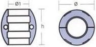 Tecnoseal Kraagaanode Zilver 19 mm