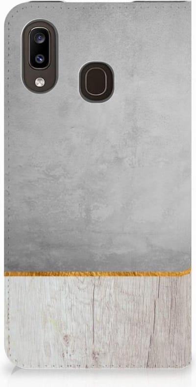 Samsung Galaxy A30 Book Wallet Case Wood Concrete