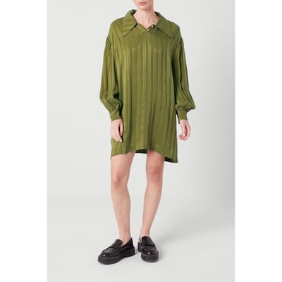 American Vintage Ls Short A Dress Crocodile Size: XS/S | Mini Dresses Outlet | Dames | Groen