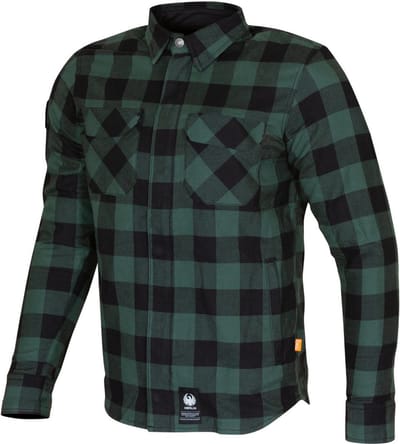 Merlin Sherbrook D30 Zwart Groen Single Layer Motorshirt - Shirts