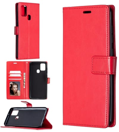 Portemonnee Book Case Hoesje Geschikt voor: OnePlus Nord N10 -  rood