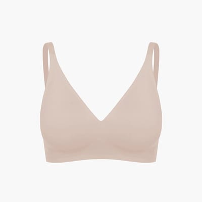 cfab - Comfortabele push-up bh - Beige - S - BH Zonder Beugel Voorgevormd - Ondergoed - Naadlos