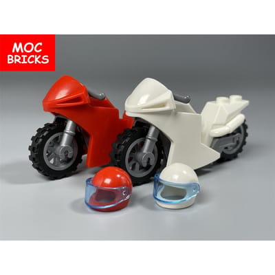MOC Stenen Motorfiets Motorcrossfiets Ideaal Voor 4cm Figuur 50860 DIY Leren-Gericht Bouwstenen Speelgoed Kinderen Cadeaus