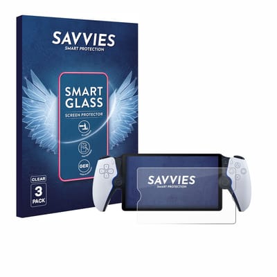 3 Stuks Savvies Screenprotector - geschikt voor Sony Playstation Portal - beschermfolie glas transparant