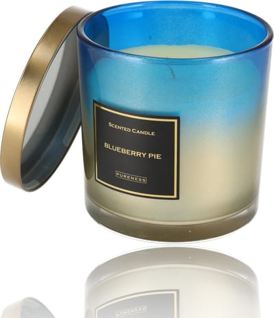 Geurkaars in Glas Blueberry Pie - Zoete Scented Candle - 45 Uur Brandtijd