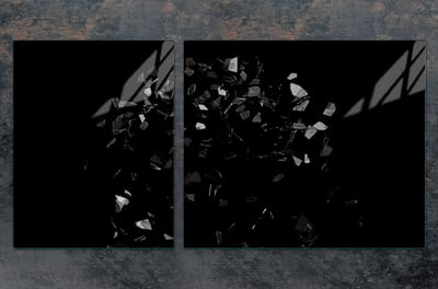 TMK ArtDeko - Snijplank en Beschermplaat van Glas - 100x52 cm - Zwart - Hittebestendig