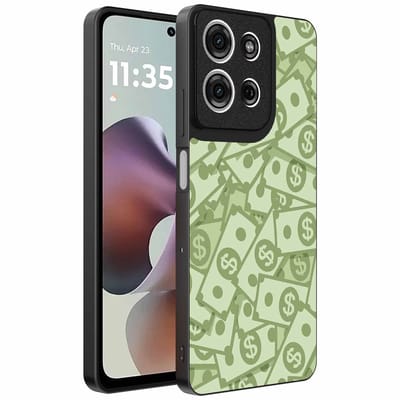 Geschikt voor Motorola Moto G56 Telefoonhoesje met Geld Opdruk - TPU Backcover Case With Money Design - Smartphonica geschikt voor Motorola Moto G56